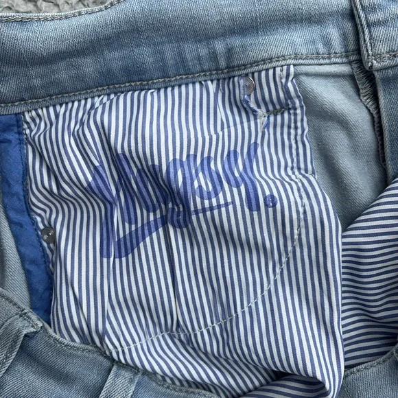 Mugsy Grands Jeans Mens 33x30 Tapered Blue Stretch Denim Light Wash - Picture 11 of 12